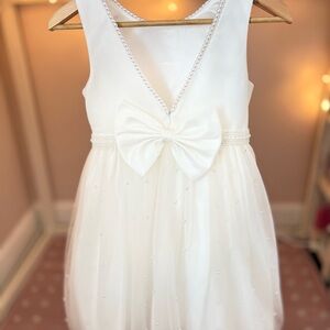 Elegant White Kids Dress